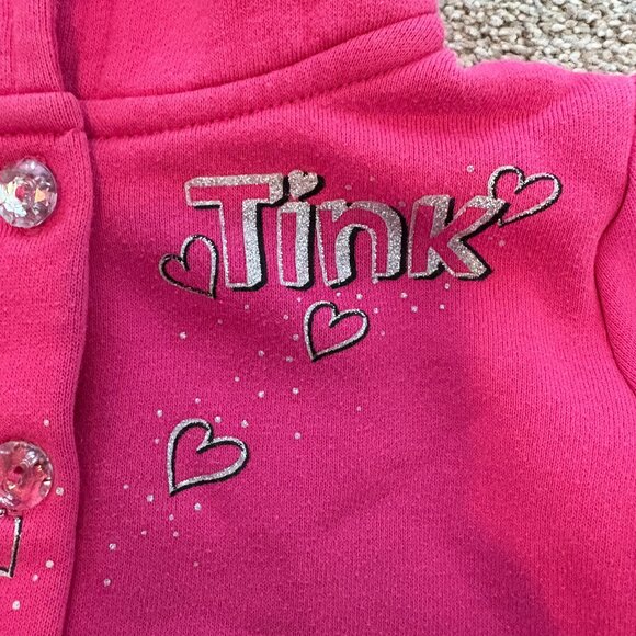 Disney Tinkerbell Pink Hoodie Toddler Size 3 - Picture 4 of 8